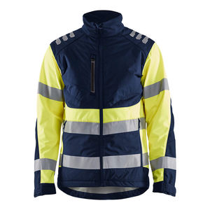 Veste Softshell Jaune Fluo pour Hommes, Coupe-Vent, Résistante à l'Eau, Vêtement de Travail de Sécurité, Vêtement Extérieur Utilitaire, Vestes Softshell pour Hommes - Product Image 6