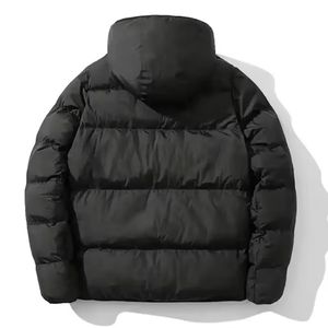Fermeture éclair de haute qualité marque personnalisée hiver chaud matelassé 100% polyester doudoune veste matelassée noire pour hommes - Product Image 2