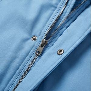 Veste parka d'hiver pour hommes en gros, taille plus 6XL, coton standard, polaire, col montant, capuche, logo personnalisé, veste légère - Product Image 4