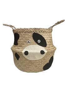 Venta al por mayor nuevo diseño divertido animal natural algas marinas vientre cesta barata tejida a mano cesta de almacenamiento de ropa de fondo sumergido - Product Image 2