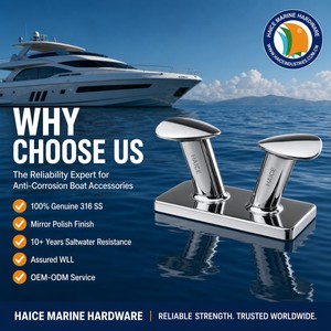 Bitta a Doppia Croce in Acciaio Inox 316 <span class=keywords><strong>per</strong></span> Uso Marino, 350mm, Accessori <span class=keywords><strong>per</strong></span> Ormeggio di Yacht, Kayak e Imbarcazioni - Product Image 3