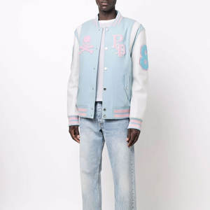 Chaquetas de lona informales personalizadas para hombre, ropa de calle Bomber con variedades geniales para la colocación del logotipo frontal de la universidad o la universidad - Product Image 2