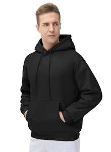 High Quality Blank 100% Cotton Men's Winter Casual <b>Hoodie</b> Solid Color Regular Fit <b>Gym</b> Drawstring OEM Service - Product Image 4