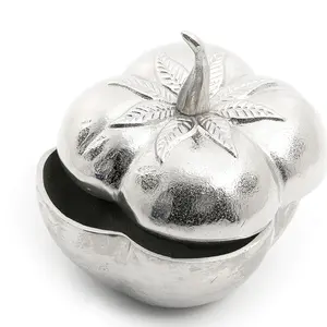 Stylish Silver Aluminum Vegetable Sweet Box Perfect For Chocolates Candies <b>Birthday</b> Gifts Wedding Favors And Desserts - Product Image 4