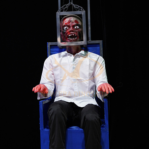 Mô phỏng animatronic Khủng Bố ma ám nhà đạo cụ điều khiển khí nén cho phòng thoát kinh dị cho trung tâm mua sắm kim loại công cộng - Product Image 6