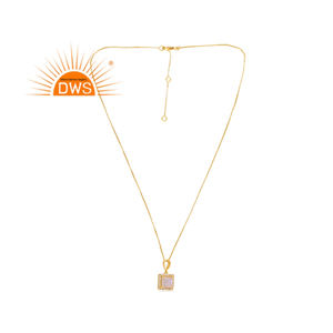 สร้อยคอจี้พลอยอัญมณีสีเงินสเตอร์ลิงสีเงินแท้จากผู้ผลิตเครื่องประดับอัญมณีสีรุ้งดีไซน์ล่าสุด - Product Image 1