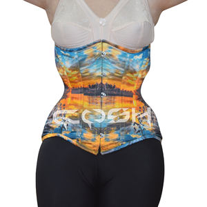 Corsé con estampado bohemio de puesta de sol para uso en boutiques y resorts - Product Image 5