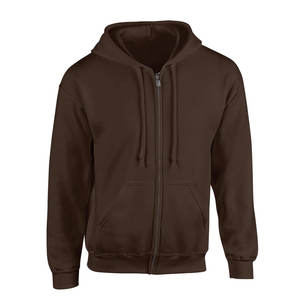 Sudadera con capucha de hombro caído con logotipo personalizado de algodón 100% para hombre, jersey con capucha y cremallera doble con logotipo frontal, sudadera de gran tamaño tejida sólida - Product Image 3