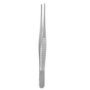 Pinzas de Tejido Atraumáticas Manuales de Alta Precisión, Rectas con Dientes Serrados, 16 cm, Acero Inoxidable, Certificación CE ISO13485 - Product Image 3