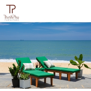 Thinh Phu Tumbona de madera ecológica para exteriores para hoteles, villas, playas, jardines, piscinas y patios - Product Image 6