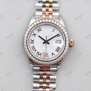 นาฬิกาข้อมือสเตนเลสสตีล904L ไพลินขนาด28มม. 31มม. 36มม. นาฬิกากลไกอัตโนมัติหรูหราพร้อมเพชร - Product Image 1