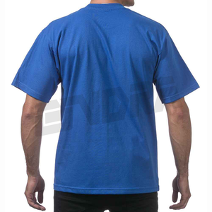 T-shirt en coton épais pour hommes, manches courtes, col rond, coupe basique, tissu durable, décontracté, haut classique, t-shirt quotidien d'été - Product Image 6