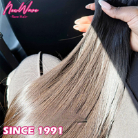 Paquetes de Cabello Virgen Rubio 613 de 40 Pulgadas, Cabello Filipino Virgen Crudo de un Solo Donante para Mujeres, Paquete de Extensiones de Cabello Humano Rizado a Granel