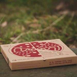 Caja de Pizza de Papel Kraft Ecológica Personalizada, Empaque de Alimentos para Restaurantes de Comida para Llevar y Entrega a Domicilio - Product Image 6