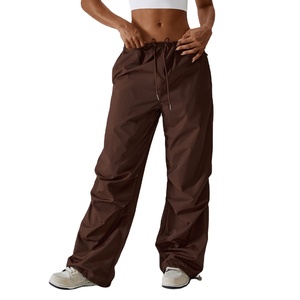 Pantalones Jogger Casuales de Pierna Ancha, Pantalones Deportivos de Alta Calidad con Botones, Pantalones Deportivos de Lona Personalizados para Mujer, Estilo Flare, Corte Medio, 2026 - Product Image 2