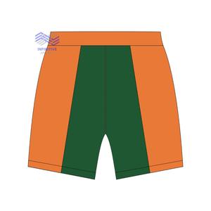 FAMU Florida A & M มหาวิทยาลัย unisex กางเกงขาสั้นลำลอง100% ผ้าฝ้ายสีส้ม & สีเขียวเทคนิคปักลายทึบ - Product Image 2