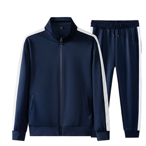 Chándales Deportivos Personalizados para Hombre, 100% de Alta Calidad, con Cremallera, Forro Polar, Logotipo Personalizado, Color Sólido, a la Moda - Product Image 1