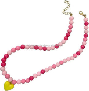 Magnifique collier en résine de perles marron de 12 pouces ensemble de bijoux faits à la main pour femmes et filles pour les occasions de mariage AALIYAN IMPEX Style Love - Product Image 4