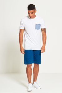 Camiseta de Manga Corta para Hombre, Estilo Juvenil Unisex, Diseño en Blanco Bordado, Tejido Ecológico de Poliéster/Algodón de 200 Gramos - Product Image 6