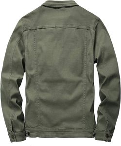 Chaqueta Vaquera Negra Retro para Hombre Topstit, Cortavientos, de Algodón/Poliéster, con Estilo de Parches, Corte Holgado y Amplio, con Solapa, para Invierno - Product Image 3