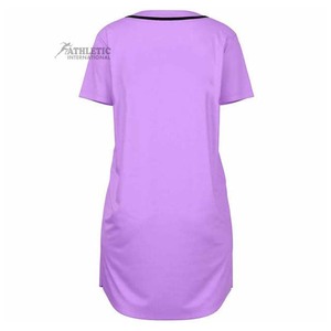 Jersey de béisbol Vestido Ropa deportiva Ropa de béisbol y softbol Algodón Poliéster Transpirable y secado rápido Mujeres Botón Jersey Camisas - Product Image 4