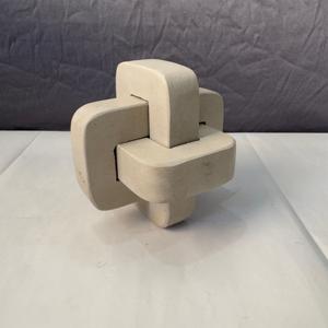 Cubo de bloqueo Luban de alta calidad, mármol travertino blanco Premium, decoración moderna para el hogar y la Oficina, pulido para uso en interiores, acento de escritorio de estudio - Product Image 2