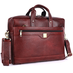 Maletín de Cuero para Portátil, Bolso de Hombro, Duradero, para Uso en Oficina, Color Rojo, Cierre con Asa - Product Image 5