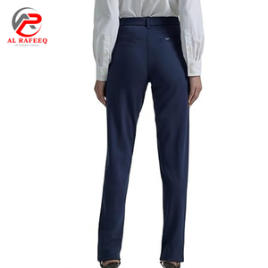 Pantalones de chándal de algodón informales de talla grande para mujer, pantalones de pierna ancha con pantalones de tela Spandex para mujer - Product Image 2