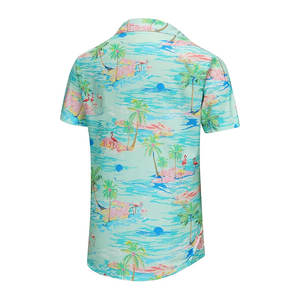 2025 New Summer <b>Men's</b> Casual Short-sleeved Printed <b>Shirt</b> <b>Beach</b> <b>Shirt</b> Fashionable Sublimation <b>Beach</b> <b>Shirts</b> - Product Image 4