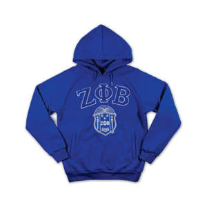 Sudadera con capucha con logotipo personalizado 60% algodón 40% poliéster 350 GSM polar chenilla bordado azul real ZPB - Product Image 1