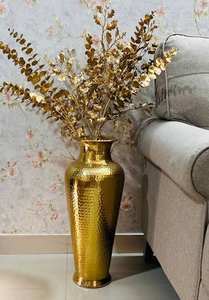 Vase à fleurs de table en laiton plaqué or pour la décoration de la maison Mariage Noël-pour les fêtes d'anniversaire - Product Image 5