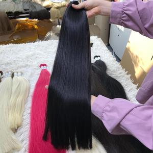 Vente chaude 100% cheveux vierges en vrac droits naturels de haute qualité pour l'origine vietnamienne un donneur - Product Image 1