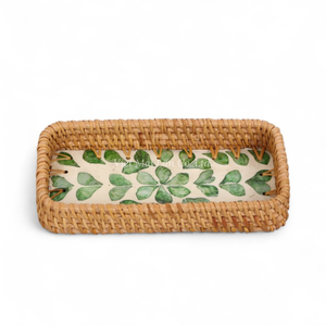 Ensemble de vaisselle en rotin et nacre pour hôtels, restaurants, traiteurs et présentation - Product Image 3