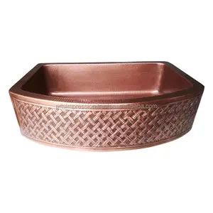 Decorative Highly Quality bathroom sink embossed design handmade By Arts Impression Manufacturing Co sink kitchen gadget