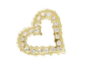 Tendance Coeur En Forme De Moissanite Diamant Clouté Pendentif Pour Les Femmes VVS Glacé 925 Bijoux En Argent Sterling - Product Image 2