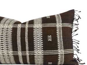 100% laine organique personnalisé oreillers cas Artisan laine coussin couvre Textures uniques doux Boho décor pour salon carré maison - Product Image 5