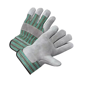 Gants de travail en cuir de qualité supérieure, cuir de vache industriel, coton pour le jardin, soudage, protection des mains et des bras - Product Image 3