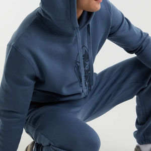 Sudadera con Capucha de Primera Calidad, 100% Algodón Felpa, 410g, Transpirable, Corte Regular, para Hombre, Talla Grande, Elegante, para Invierno y Otoño - Product Image 6