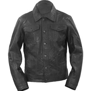 <b>Men</b> Leather <b>Jacket</b> <b>Smart</b> Casual Look Cowhide Leather Clothing OEM Factory Wholesale City Trend Leather Outerwear - Product Image 1