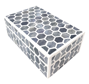 Elegantes cajas de almacenamiento hechas a mano con tapa para decoración única del hogar cajas coleccionables para sala de estar - Product Image 4