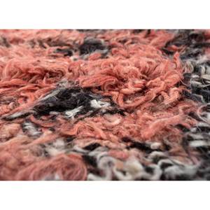 Alfombra de Lana Afgana Anudada a Mano Zuri, Rojo Naranja AKWL-1245, Patrón Abstracto, Alfombra para Sala de Estar, Alfombra Rectangular para Pasillo - Product Image 1