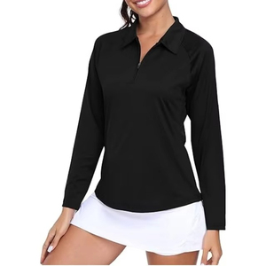 Polos de talla grande para mujer, ropa para correr, camiseta Polo de entrenamiento, diseño personalizado, tarifa al por mayor, servicios OEM, verano 2025 - Product Image 4
