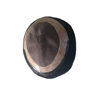 Taz Cheveux Bangladesh Hommes Mono Moyen Cheveux Humains Toupet Perruque Prothèse Remy Indien Crépus Droite Vague Profonde Vague Naturelle Doux - Product Image 1