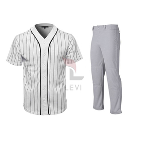 Ensemble d'uniformes de sport personnalisables OEM Maillot respirant sublimé avec pantalon pour baseball Nom et logo personnalisés inclus - Product Image 1