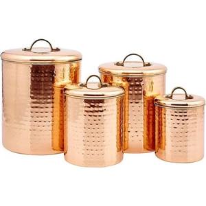 Recipiente de metal de cobre seguro para alimentos, contenedor y almacenamiento de alimentos para el hogar y la cocina - Product Image 3