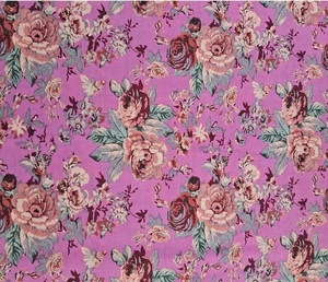 Tissu en coton de mode avec motif floral multicolore adapté à la couture de bricolage vêtements faits à la main et artisanat textile décoratif à la maison - Product Image 3