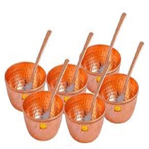 Bol en cuivre dernier modèle en acier et fer Set de plats en métal de l'Inde Fournisseur d'usine pour le service d'aliments et les occasions de fêtes - Product Image 1