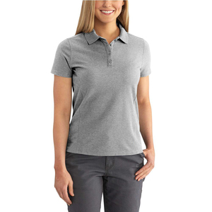 Uniforme de bureau personnalisé à col Polo de couleur grise, conception de chemises de Golf imprimées, Polo, vêtements pour femmes du Bangladesh, quantité - Product Image 6
