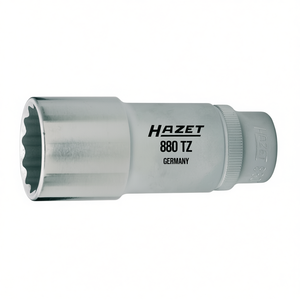 Hazet 3/8'' Long Metric Square <b>12</b>-<b>Point</b> <b>Socket</b> with Traction Profile - Product Image 2