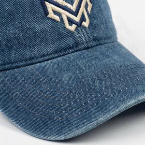 Custom Wholesale Vintage Retro 6 Panel <b>Distressed</b> Stone Washed Cotton Chino Blank Child Toddler Boy Classic Baseball Fitted - Product Image 4